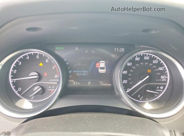 4T1FZ1AK8LU044200 2020 TOYOTA CAMRY Серый Вид щитка приборов