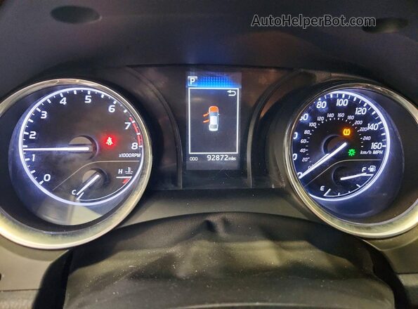4T1G11AK0LU343191 2020 TOYOTA CAMRY Черный Вид щитка приборов