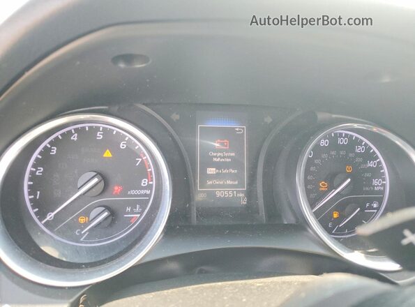 4T1G11AK1LU922366 2020 TOYOTA CAMRY Silver Instrument cluster view