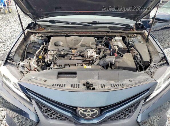 4T1G11AK1LU980400 2020 TOYOTA CAMRY Бирюзовый Вид задней части салона