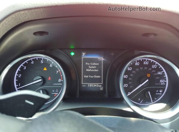 4T1G11AK3LU314073 2020 TOYOTA CAMRY Красный Вид щитка приборов