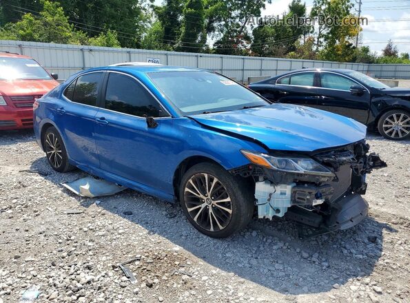 4T1G11AK6LU347343 2020 TOYOTA CAMRY Blue Delantero derecho