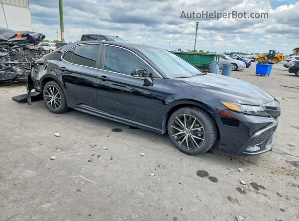 4T1G11AK7PU095107 2023 TOYOTA CAMRY Черный Передняя правая четверть