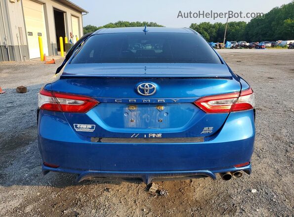 4T1G11BK5LU009589 2020 TOYOTA CAMRY Blue უკანა ხედი