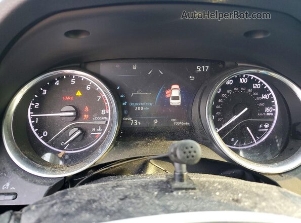 4T1G11BK5LU009589 2020 TOYOTA CAMRY Blue ხელსაწყოთა პანელის ხედი