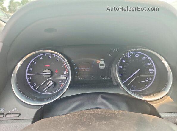 4T1G11BK6LU005356 2020 TOYOTA CAMRY Серебряный Вид щитка приборов