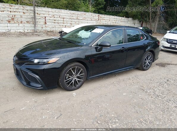 4T1G11BKXNU072299 2022 TOYOTA CAMRY Black Передня ліва чверть