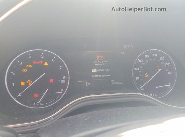 4T1HZ1FB0NU073520 2022 TOYOTA AVALON Серебряный Вид щитка приборов