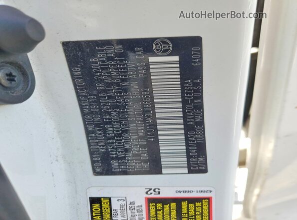 4T1J11AK3LU866582 2020 TOYOTA CAMRY White Widok komory silnika