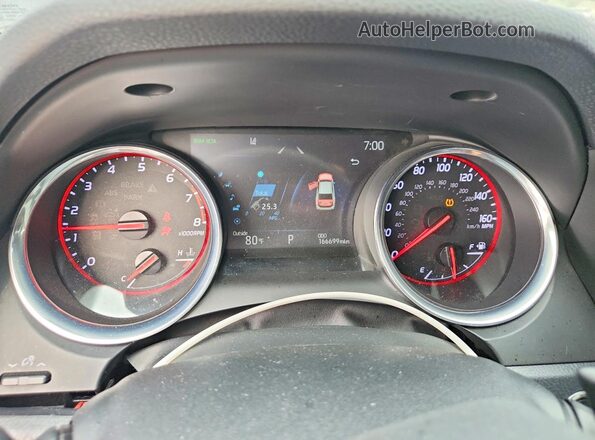 4T1K61AK4LU882702 2020 TOYOTA CAMRY Черный Вид щитка приборов