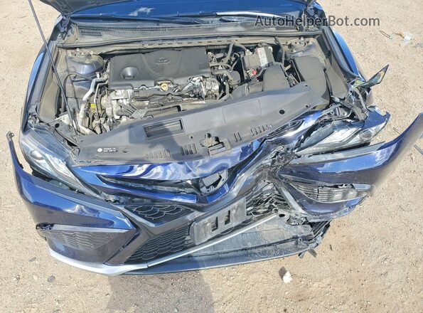 4T1K61AK8MU426865 2021 TOYOTA CAMRY Blue Rear interior view