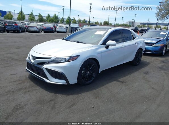 4T1K61AK8MU603799 2021 TOYOTA CAMRY White Առջևի ձախ երեք քառորդ տեսարան