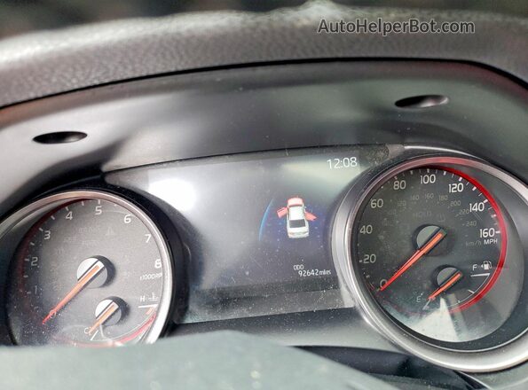 4T1K61BK2MU041526 2021 TOYOTA CAMRY Black ხელსაწყოთა პანელის ხედი