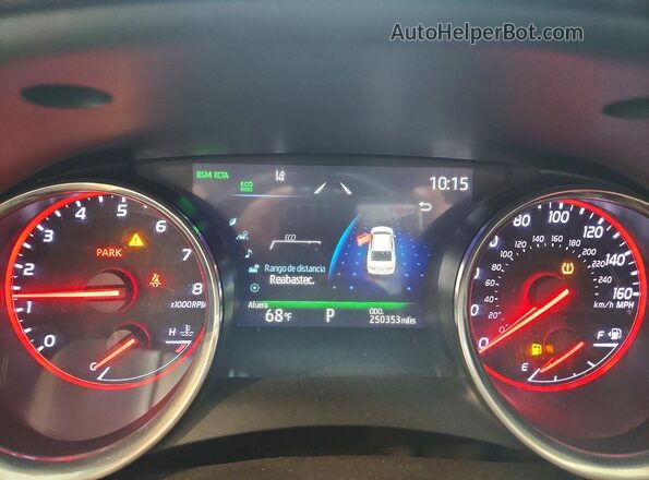 4T1K61BK7LU007855 2020 TOYOTA CAMRY White Вид щитка приладів