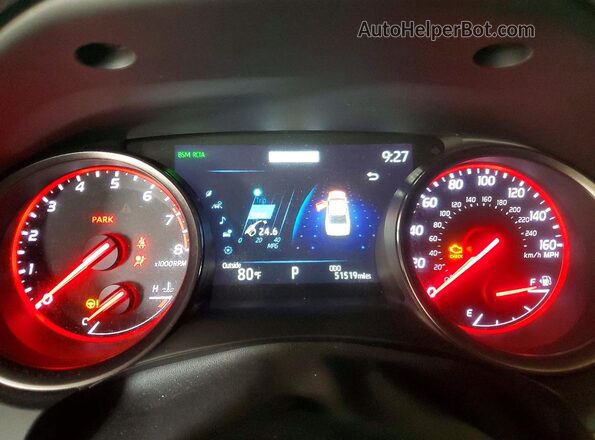 4T1K61BKXRU122507 2024 TOYOTA CAMRY Black Widok zestawu wskaźników