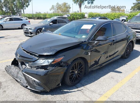 4T1KZ1AK4NU063134 2022 TOYOTA CAMRY Black Przód lewy