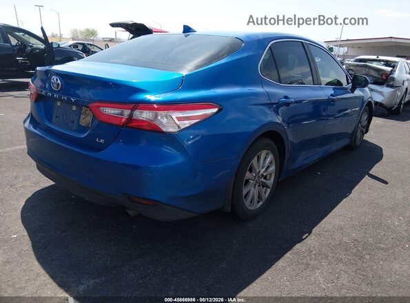 4T1L11AKXLU378545 2020 TOYOTA CAMRY Синий Задняя правая четверть