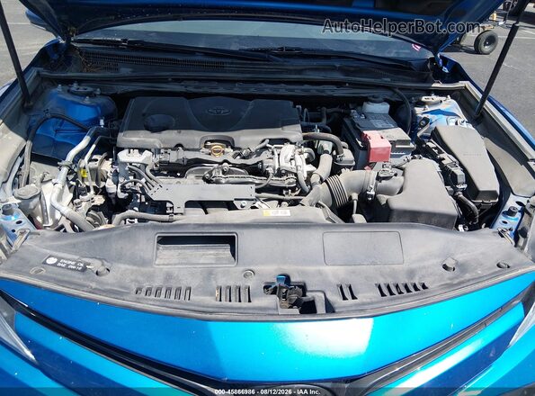 4T1L11AKXLU378545 2020 TOYOTA CAMRY Синий Вид сзади