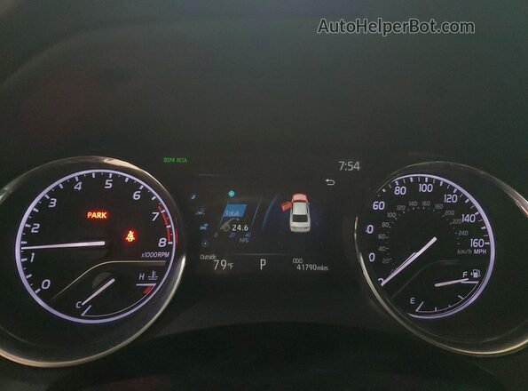4T1M11BK6LU018966 2020 TOYOTA CAMRY Gray ხელსაწყოთა პანელის ხედი