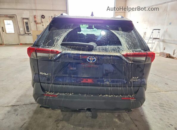 4T3B6RFV2MU045747 2021 TOYOTA RAV4 Blue Rear view