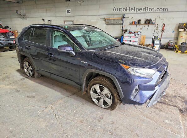 4T3B6RFV2MU045747 2021 TOYOTA RAV4 Blue Front right