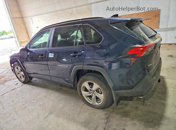 4T3B6RFV2MU045747 2021 TOYOTA RAV4 Blue Rear left