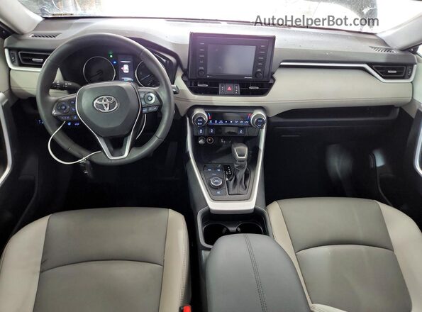 4T3B6RFV2MU045747 2021 TOYOTA RAV4 Blue Dashboard view