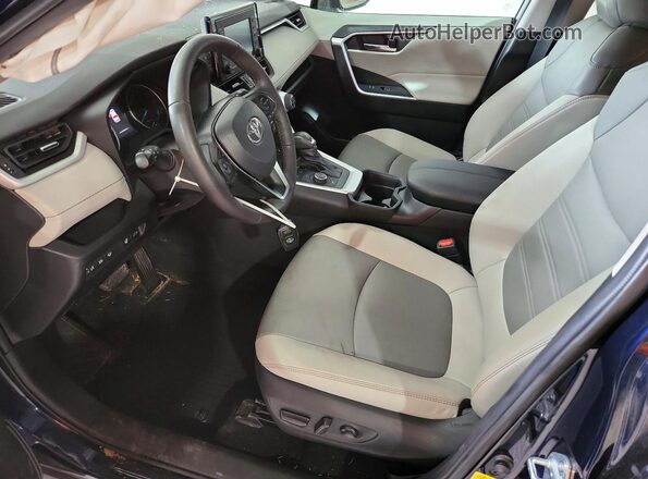 4T3B6RFV2MU045747 2021 TOYOTA RAV4 Blue Front interior view