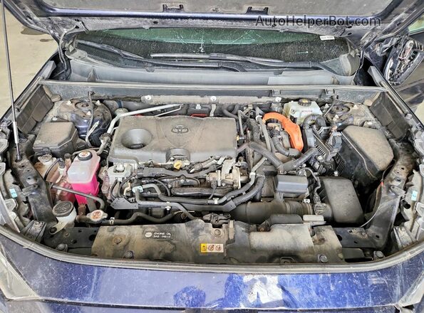 4T3B6RFV2MU045747 2021 TOYOTA RAV4 Blue Engine compartment view