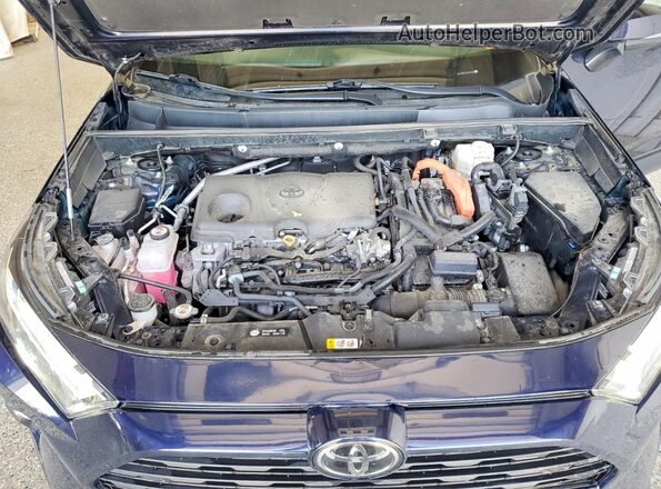 4T3B6RFV3SU183763 2025 TOYOTA RAV4 Blue Engine compartment view