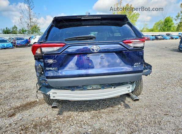 4T3B6RFV3SU183763 2025 TOYOTA RAV4 Blue Rear view