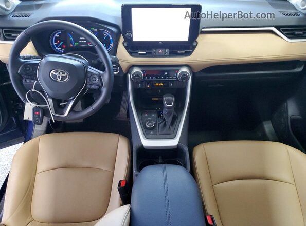 4T3B6RFV3SU183763 2025 TOYOTA RAV4 Blue Dashboard view