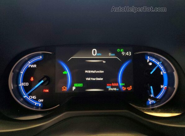 4T3B6RFV3SU183763 2025 TOYOTA RAV4 Blue Instrument cluster view