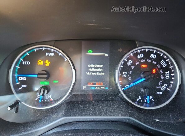 4T3B6RFV4MU030537 2021 TOYOTA RAV4 Silver ხელსაწყოთა პანელის ხედი