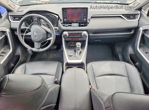 4T3B6RFV4MU035768 2021 TOYOTA RAV4 Blue Вид панелі приладів