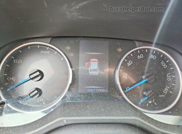 4T3B6RFV4MU035768 2021 TOYOTA RAV4 Blue Вид щитка приладів