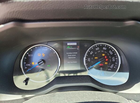 4T3B6RFV4MU040288 2021 TOYOTA RAV4 Gray Вид щитка приладів