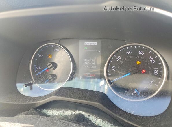 4T3B6RFV5NU072099 2022 TOYOTA RAV4 Black Սարքավորումների վահանակի տեսք