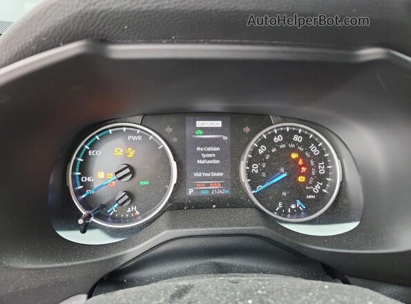 4T3B6RFV6MU052765 2021 TOYOTA RAV4 Gray Սարքավորումների վահանակի տեսք