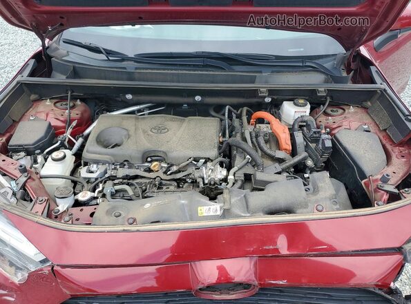 4T3B6RFV7NU070970 2022 TOYOTA RAV4 Red Engine compartment view