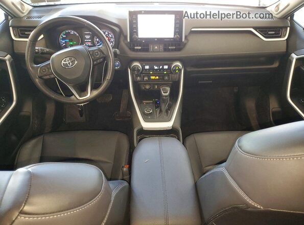 4T3B6RFVXMU056480 2021 TOYOTA RAV4 Silver Dashboard view