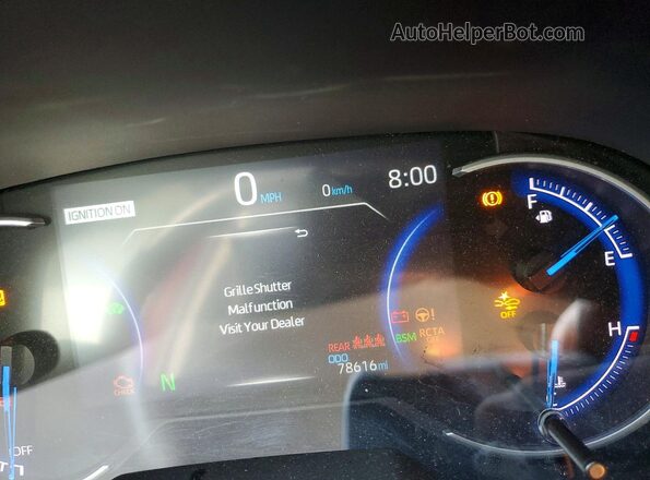 4T3B6RFVXPU114477 2023 TOYOTA RAV4 Red Вид щитка приладів