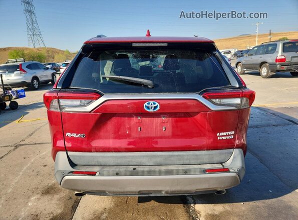 4T3D6RFV0NU082208 2022 TOYOTA RAV4 Red Widok z tyłu