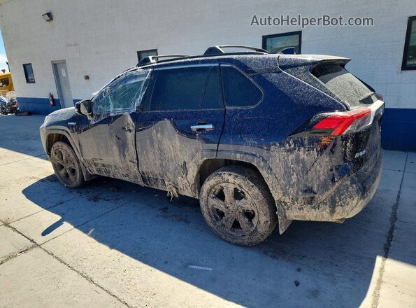 4T3D6RFV2MU055896 2021 TOYOTA RAV4 Blue Rear left
