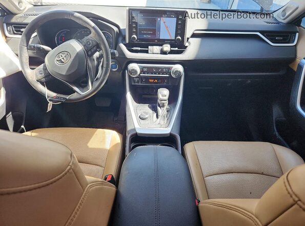 4T3D6RFV2MU055896 2021 TOYOTA RAV4 Blue Dashboard view