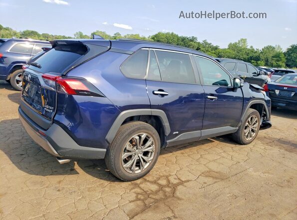 4T3D6RFV7NU086157 2022 TOYOTA RAV4 Blue Задня права чверть