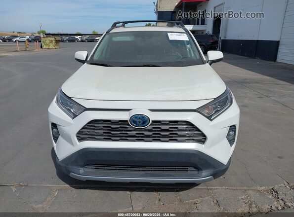 4T3D6RFV8LU003560 2020 TOYOTA RAV4 HYBRID White Widok zestawu wskaźników
