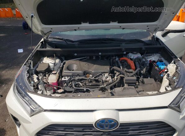 4T3DWRFV7LU006076 2020 TOYOTA RAV4 White Widok wnętrza z tyłu