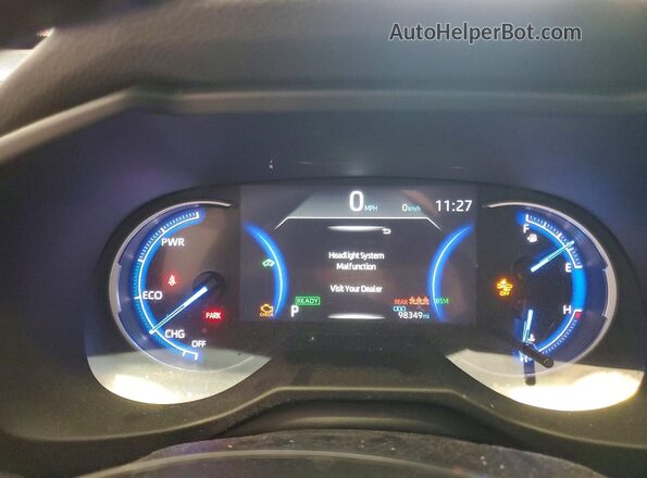 4T3DWRFV9LU002062 2020 TOYOTA RAV4 Gray Widok zestawu wskaźników