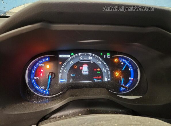 4T3E6RFV2SU178325 2025 TOYOTA RAV4 Blue ხელსაწყოთა პანელის ხედი